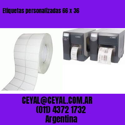 Etiquetas personalizadas 66 x 36