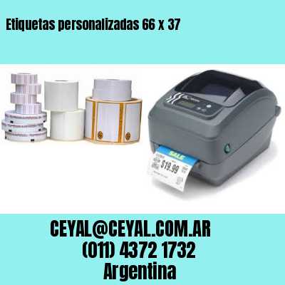 Etiquetas personalizadas 66 x 37