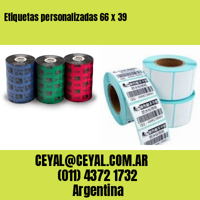Etiquetas personalizadas 66 x 39