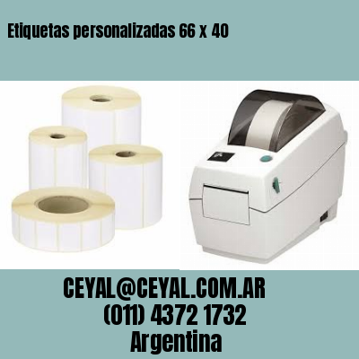 Etiquetas personalizadas 66 x 40