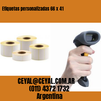 Etiquetas personalizadas 66 x 41