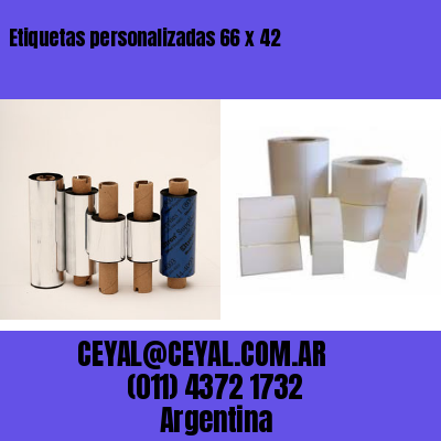 Etiquetas personalizadas 66 x 42