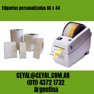 Etiquetas personalizadas 66 x 44