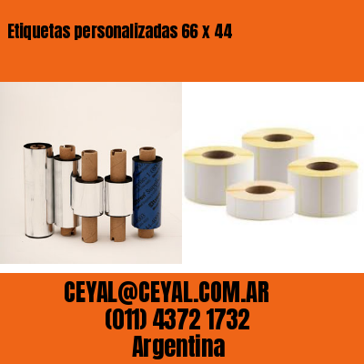 Etiquetas personalizadas 66 x 44