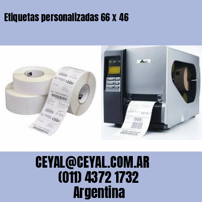 Etiquetas personalizadas 66 x 46