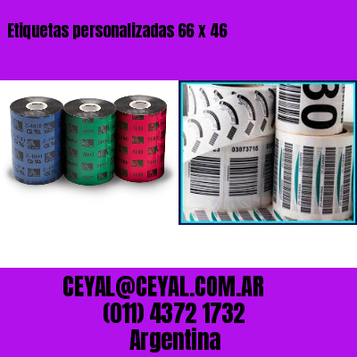 Etiquetas personalizadas 66 x 46