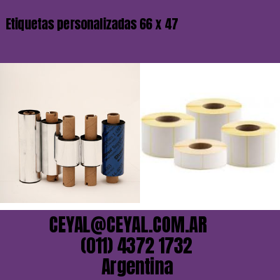 Etiquetas personalizadas 66 x 47