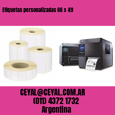 Etiquetas personalizadas 66 x 49