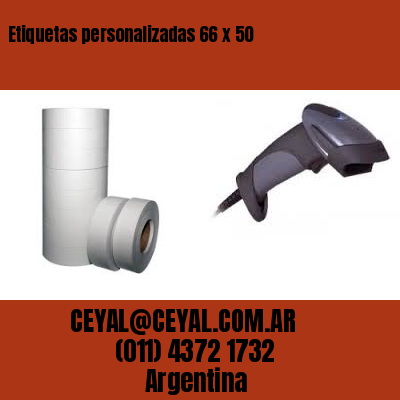 Etiquetas personalizadas 66 x 50