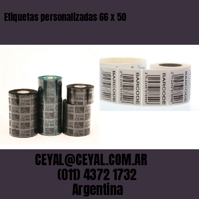 Etiquetas personalizadas 66 x 50