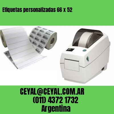 Etiquetas personalizadas 66 x 52