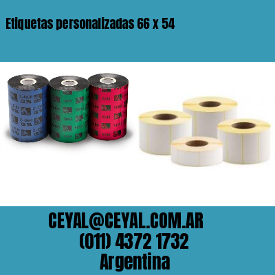 Etiquetas personalizadas 66 x 54