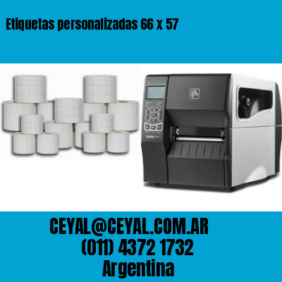 Etiquetas personalizadas 66 x 57