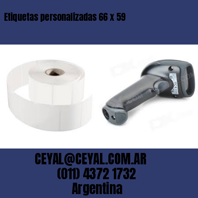 Etiquetas personalizadas 66 x 59