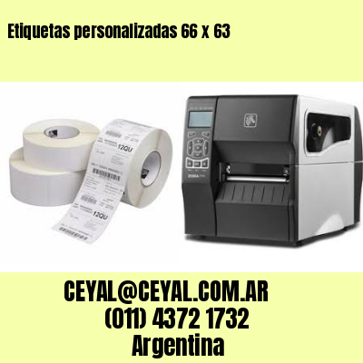Etiquetas personalizadas 66 x 63