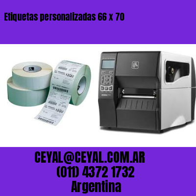 Etiquetas personalizadas 66 x 70