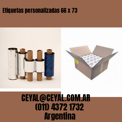 Etiquetas personalizadas 66 x 73
