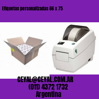 Etiquetas personalizadas 66 x 75