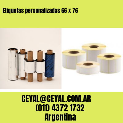 Etiquetas personalizadas 66 x 76