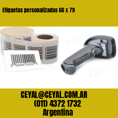 Etiquetas personalizadas 66 x 79