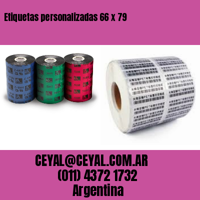 Etiquetas personalizadas 66 x 79