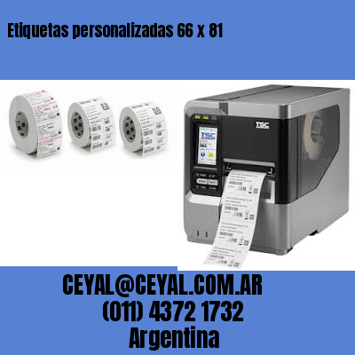 Etiquetas personalizadas 66 x 81