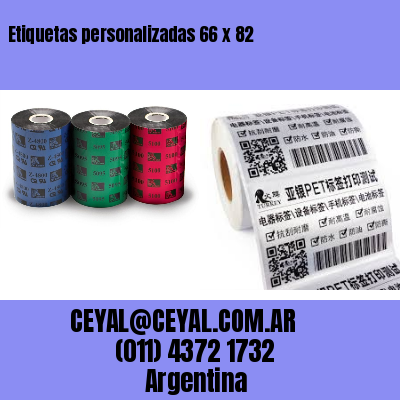 Etiquetas personalizadas 66 x 82