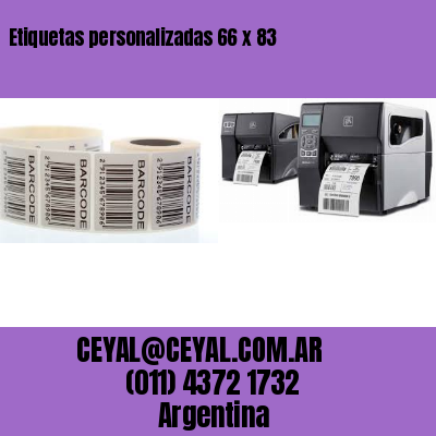Etiquetas personalizadas 66 x 83