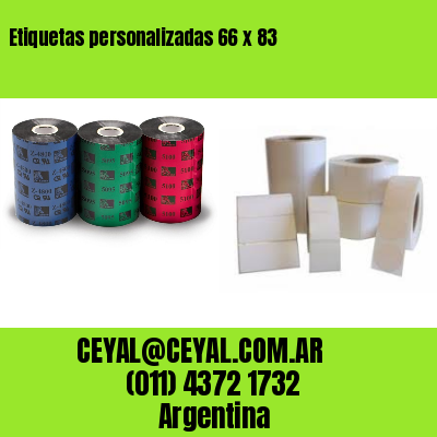 Etiquetas personalizadas 66 x 83