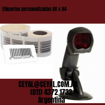Etiquetas personalizadas 66 x 84