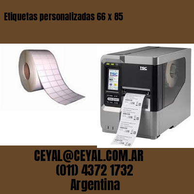 Etiquetas personalizadas 66 x 85