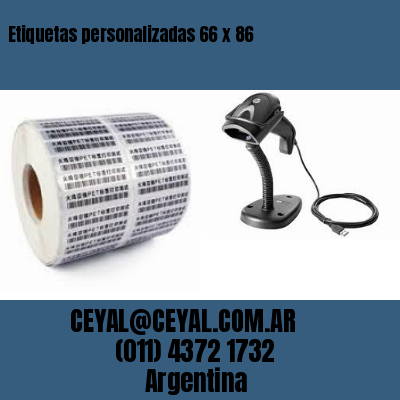 Etiquetas personalizadas 66 x 86