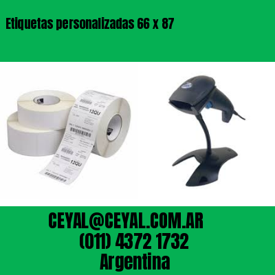 Etiquetas personalizadas 66 x 87