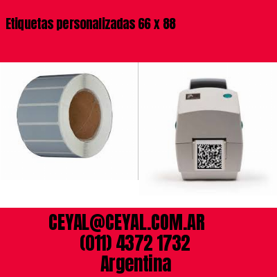 Etiquetas personalizadas 66 x 88