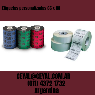 Etiquetas personalizadas 66 x 88