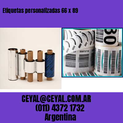 Etiquetas personalizadas 66 x 89