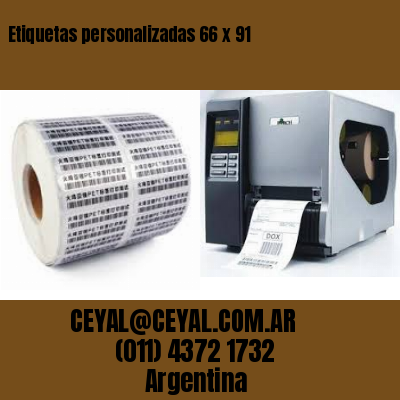 Etiquetas personalizadas 66 x 91