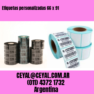 Etiquetas personalizadas 66 x 91