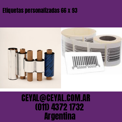 Etiquetas personalizadas 66 x 93