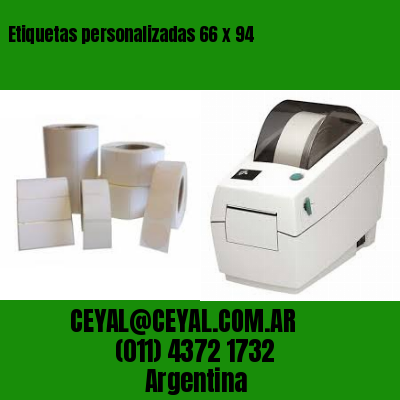 Etiquetas personalizadas 66 x 94