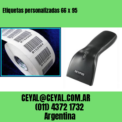 Etiquetas personalizadas 66 x 95