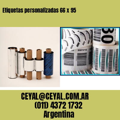 Etiquetas personalizadas 66 x 95