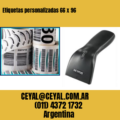 Etiquetas personalizadas 66 x 96