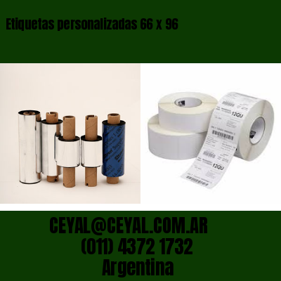 Etiquetas personalizadas 66 x 96