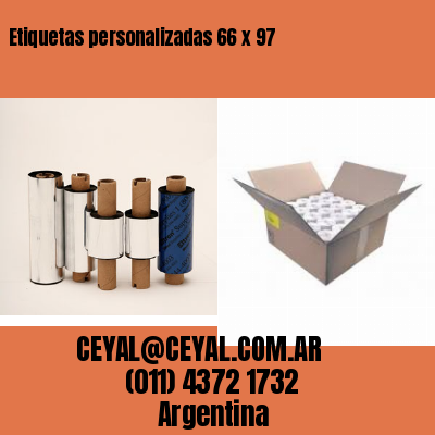 Etiquetas personalizadas 66 x 97
