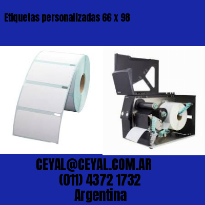 Etiquetas personalizadas 66 x 98