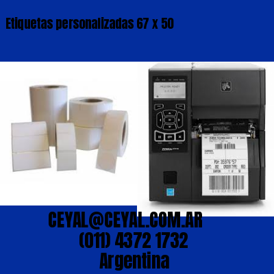 Etiquetas personalizadas 67 x 50