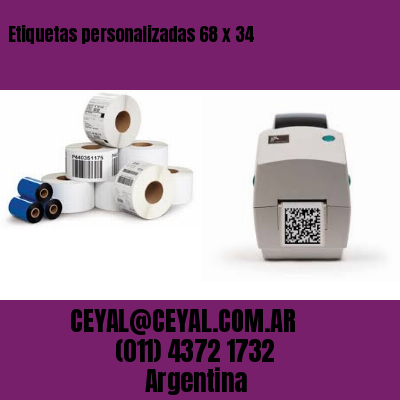 Etiquetas personalizadas 68 x 34