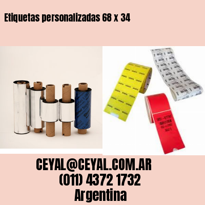 Etiquetas personalizadas 68 x 34