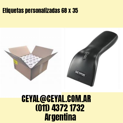 Etiquetas personalizadas 68 x 35